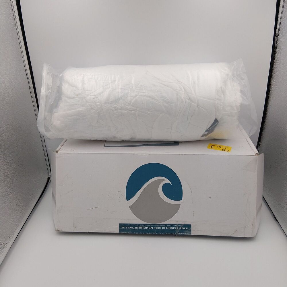 Bluewave Bedding Flat Thin Gel Memory Foam Pillow for Stomach and Back Sleepers